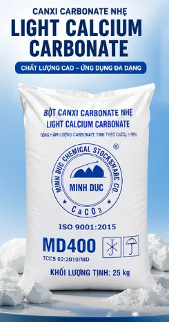 CaCO3 (Canxi Cacbonat), BỘT NHẸ, BỘT NẶNG