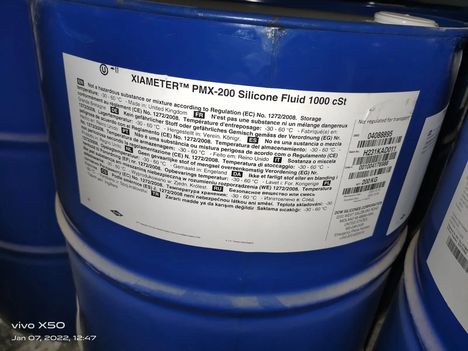 Dầu silicone Xiameter PMX-200 Silicone Fluid 350 cSt